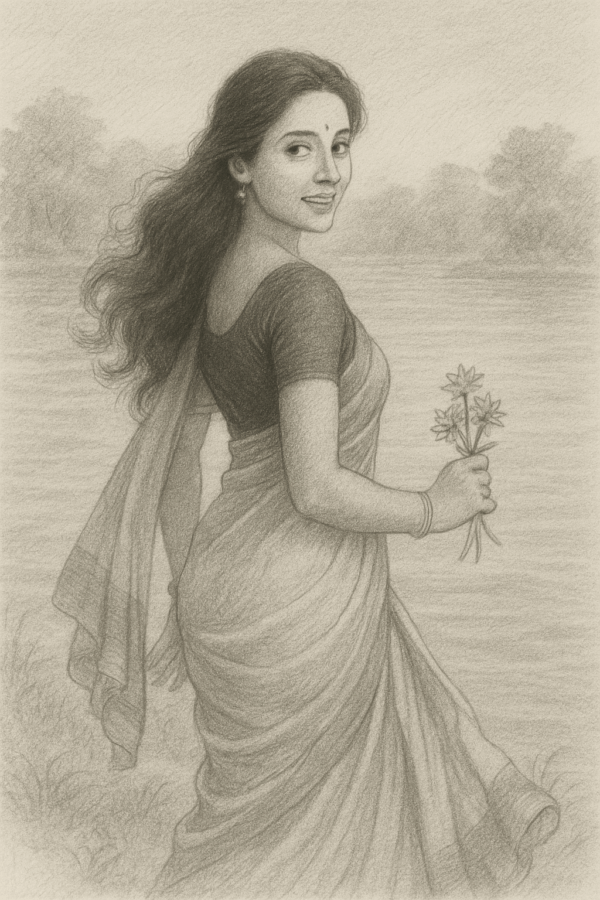 Traditional Kasavu Saree - Image 4